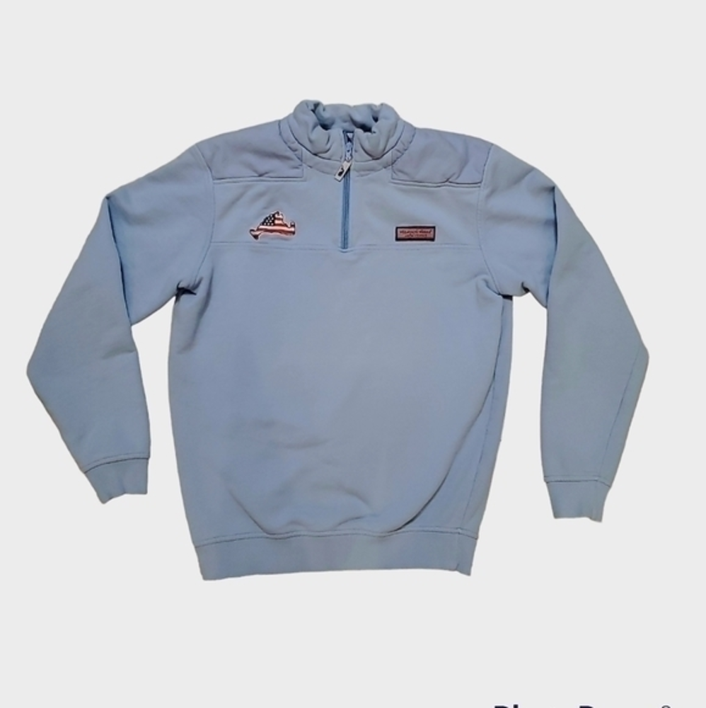 Vineyard Vines Women's Ocean Reef 1/4‎ Zip Pullover Sweatshirt Size XS